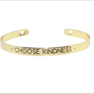 “choose kindness” inspirational message bangle
